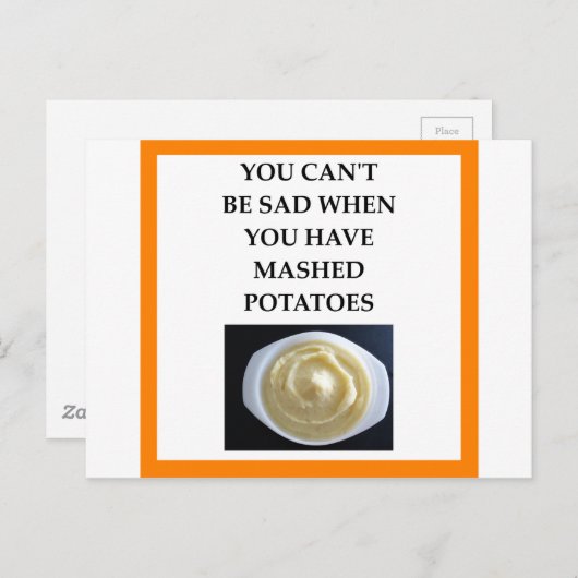 MASHED-aardappelen Briefkaart (Voorkant / Achterkant)