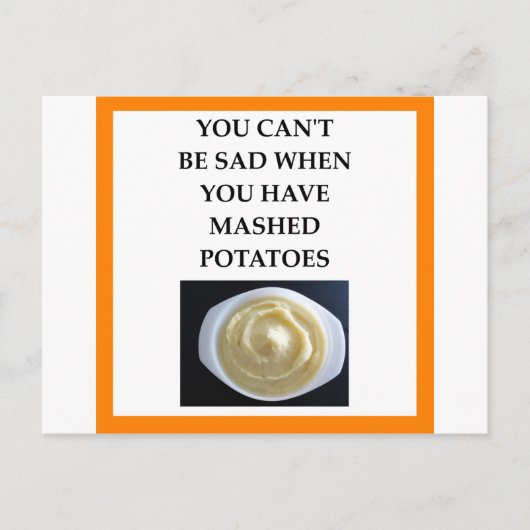 MASHED-aardappelen Briefkaart (Voorkant)