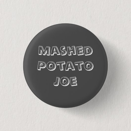 Mashed Potato Joe Ronde Button 3,2 Cm (Voorkant)