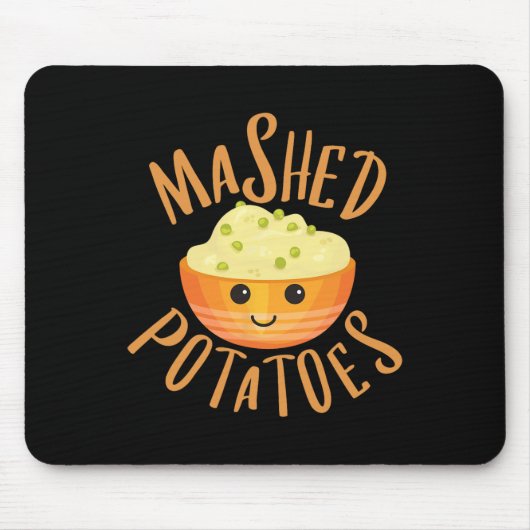 Mashed Potatoes and Gravy Matching Halloween Best Muismat (Voorkant)
