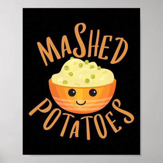 Mashed Potatoes and Gravy Matching Halloween Best Poster (Voorkant)