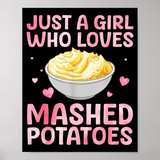 Mashed Tato Art For Women Girls Thanksgiving Mashe Poster (Voorkant)