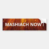 Mashiach Now Red Cosmic Licht Messianic Bumpersticker (Voorkant)