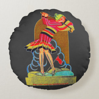 "Mashie niblick" Rond Kussen