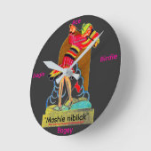 "Mashie niblick" wandklok (Hoek)