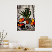 Mashkov - Stilleven met planten en fruit Poster (Keuken)