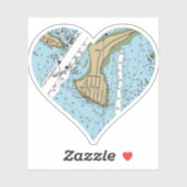 Mashnee MA Nautical Chart Sticker (Vel)