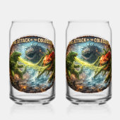 Mashup-aanval van de Colossus-matglazen Blikvorm Glas (Achterkant)