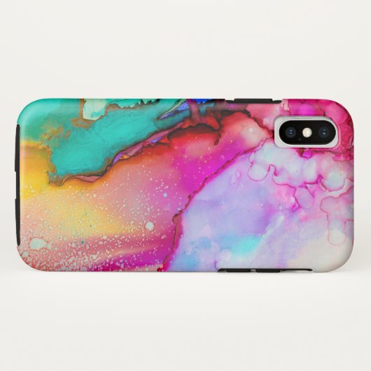 Mashup iPhone X kleuren Case-Mate iPhone Case (Achterkant (horizontaal))