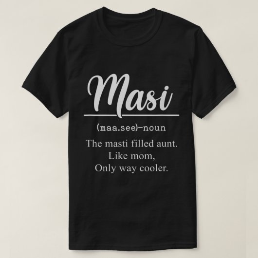 Masi Definition Funny tante Inditie Masi Moth T-shirt (Design voorkant)
