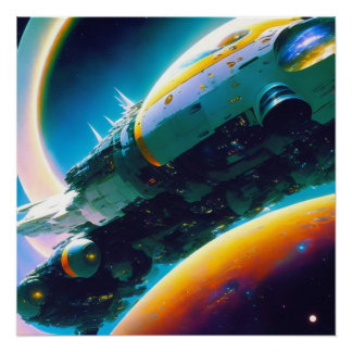Masive spaceship perfect poster