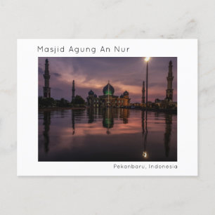 Masjid Agung An Nur, Pekanbaru, Riau, Indonesië Briefkaart