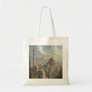 Masjid al Aqsa, Palestina, olieverfschilderij canv Tote Bag