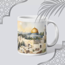 Masjid Al Aqsa Watercolor Mok – Een herinnering aa