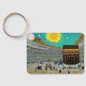 Masjid al-Haram, Mekka, Saoedi-Arabië op een sleut Sleutelhanger (Achterkant)