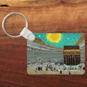 Masjid al-Haram, Mekka, Saoedi-Arabië op een sleut Sleutelhanger (Achterkant)