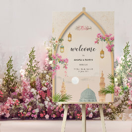 Masjid An-Nabawi Gepersonaliseerde Acryl Trouwteke Acryl Bord