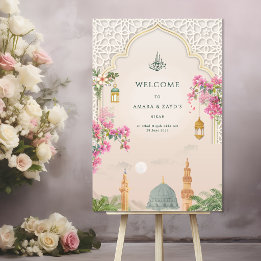 Masjid An-Nabawi Nikah Welkom | Islamitische Bruil Acryl Bord