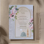 Masjid An-Nabawi Waterverf islamitische bruiloft Kaart