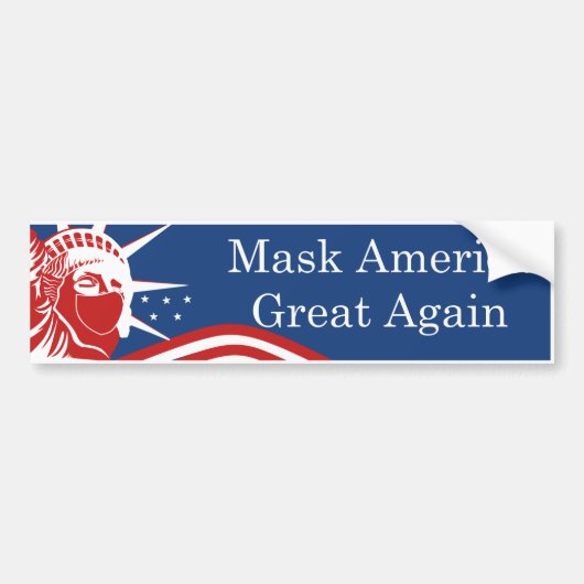 Mask America Great Opnieuw Bumpersticker (Voorkant)