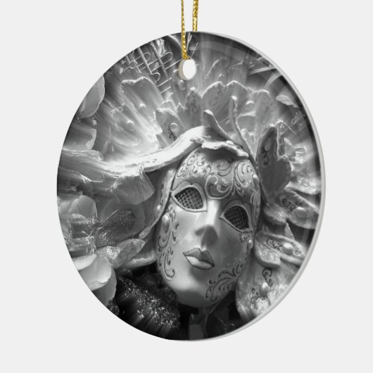 Mask Angel Keramisch Ornament (Links)