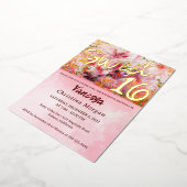 Mask Ball Sweet 16 Uitnodiging tot Folie (Gedraaid)