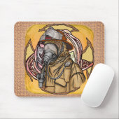 Mask Brandweerman Muismat (Met muis)