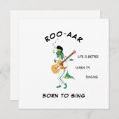 Mask Dino Singer Soundwave Song Card for Friend Kaart (Voorkant / Achterkant)