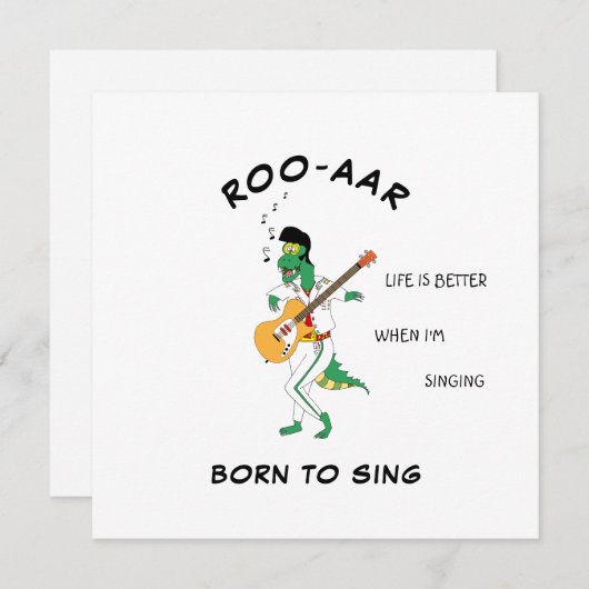 Mask Dino Singer Soundwave Song Card for Friend Kaart (Voorkant / Achterkant)