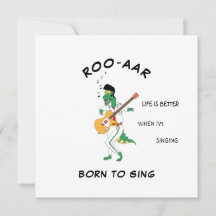 Mask Dino Singer Soundwave Song Card for Friend