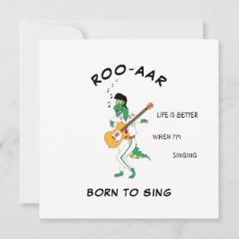 Mask Dino Singer Soundwave Song Card for Friend Kaart