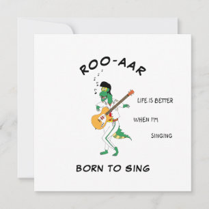 Mask Dino Singer Soundwave Song Card for Friend Kaart