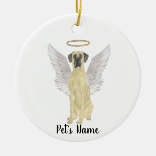 Mask Fawn Great Dane Sympathy Memorial Keramisch Ornament