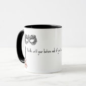 Mask Grappige quote Huren Mok (Voorkant links)