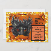 Mask Halloween Invitation Kaart (Voorkant)