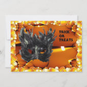 Mask Halloween Invitation Kaart (Achterkant)