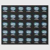 Mask Hysteria Funny Mask Pun Dark BG Cadeaupapier (Vlak)