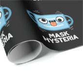 Mask Hysteria Funny Mask Pun Dark BG Cadeaupapier (Rol Hoek)