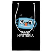 Mask Hysteria Funny Mask Pun Dark BG Klein Cadeauzakje (Voorkant)