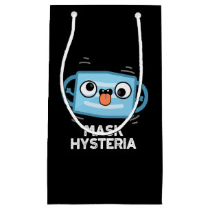 Mask Hysteria Funny Mask Pun Dark BG Klein Cadeauzakje