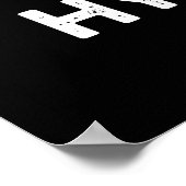 Mask Hysteria Funny Mask Pun Dark BG Poster (Hoek)