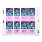 MASK IN BLAUW, roze Etiket (Full Sheet)