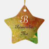 MASK IN BLUE, Geel Star-monogram Keramisch Ornament (Achterkant)