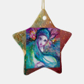 MASK IN BLUE, Geel Star-monogram Keramisch Ornament (Rechts)