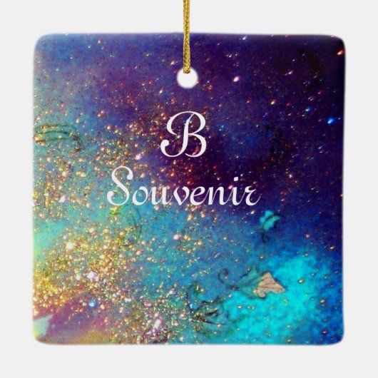 MASK IN BLUE, Monogram Keramisch Ornament (Achterkant)