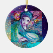 MASK IN BLUE, Monogram Keramisch Ornament (Voorkant)