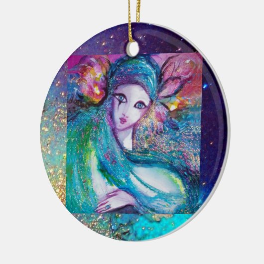 MASK IN BLUE, Monogram Keramisch Ornament (Links)