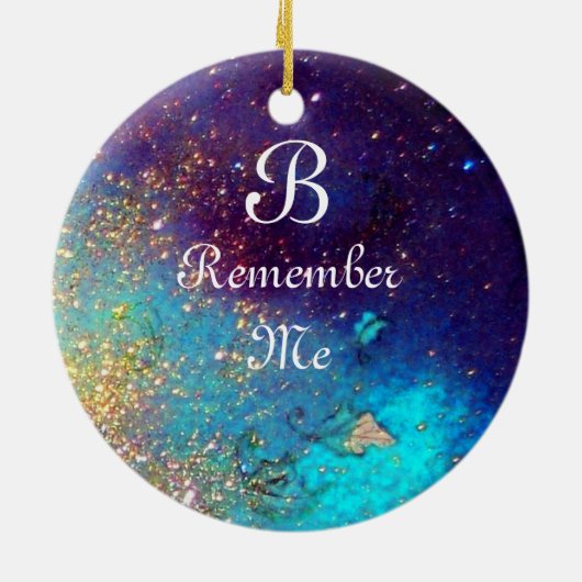 MASK IN BLUE, Monogram Keramisch Ornament (Achterkant)