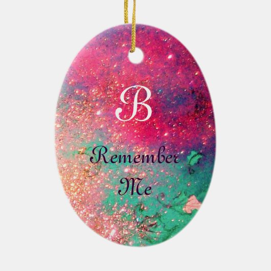 MASK IN BLUE, Monogram Keramisch Ornament (Achterkant)