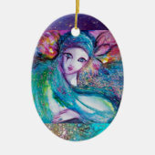 MASK IN BLUE, Monogram Keramisch Ornament (Voorkant)